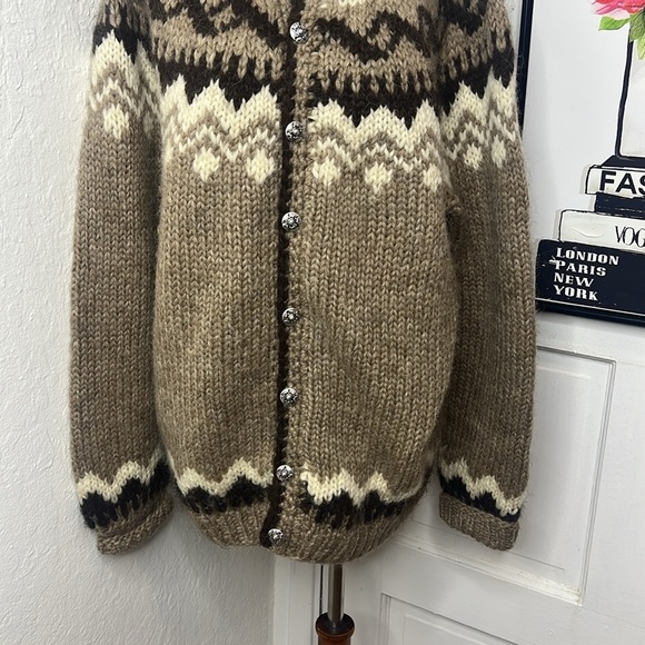 Vintage Hilda Ltd. Wool Cardigan Size Mens L - Picture 4 of 9